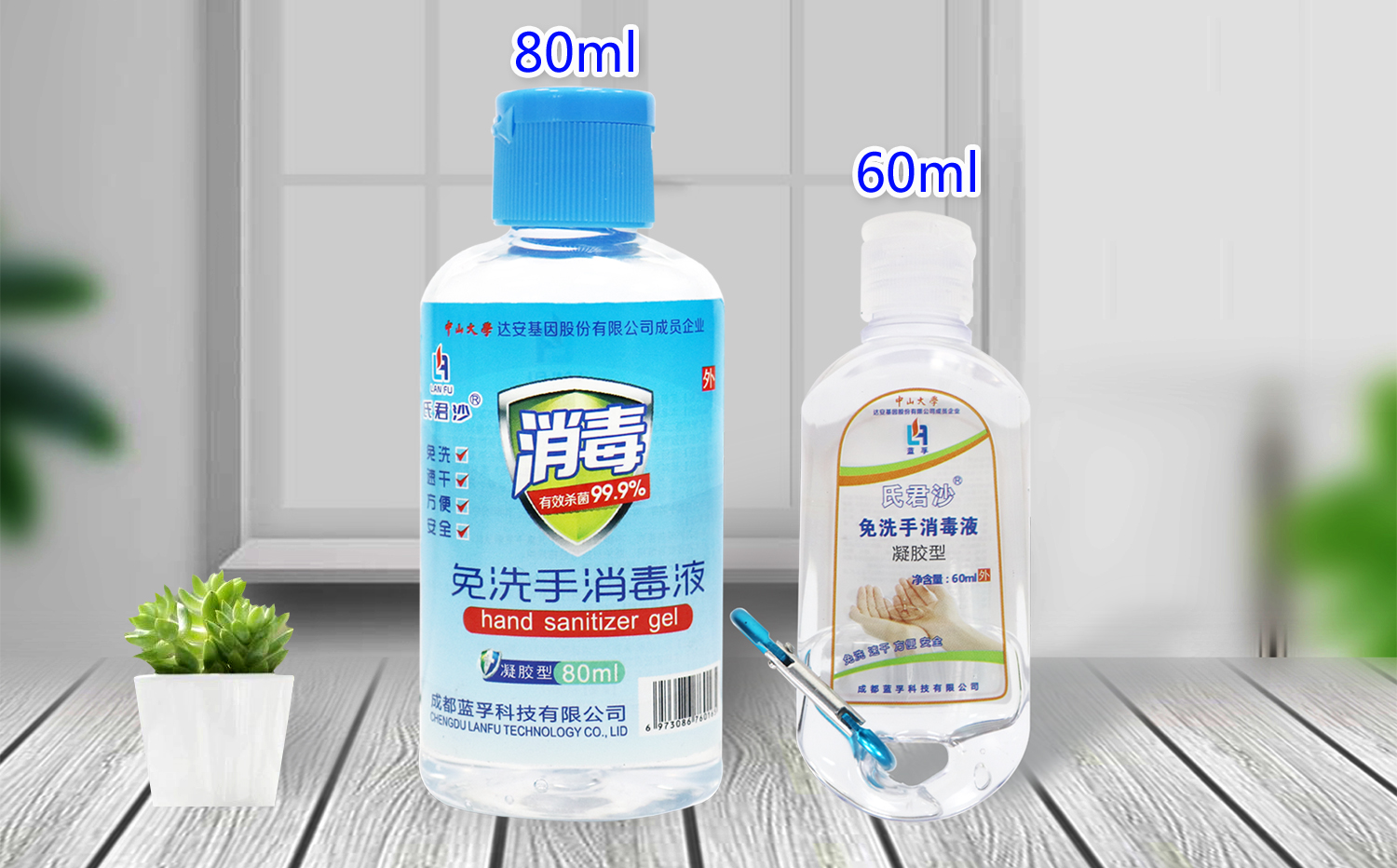氏君沙®免洗手消毒液（凝胶）80ml/60ml